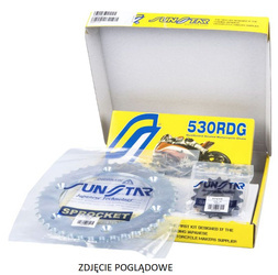 Zestaw napędowy suzuki gsxr 1000 (07-08) standard (17/43/112) (do 1000cc) (sun51117/sun1-5500-43/ss530rdg-112n)