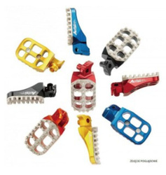 Podnóżki ktm sx 85 '18-20, sx/sxf 125/250/350/450 '16-20, husqvarna tc 85 '18-20, tc 125 '16-20, fc 250-450 '16-18, fx 350/450 '17-18 regulowana szerokość, kolor pomarańczowy (kpl. 2 szt)