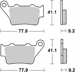 Hamulcowe kh208 off-road carbon