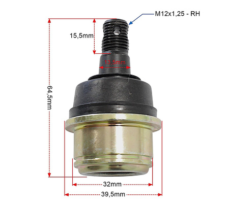 Sworzeń Tekyo Yamaha Can-Am Cfmoto Arctic Cat Honda 42-1009