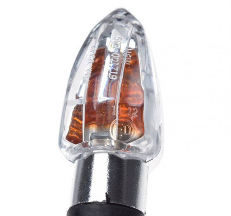 Kierunkowskaz do motocykla chrom żarówka 12V E11