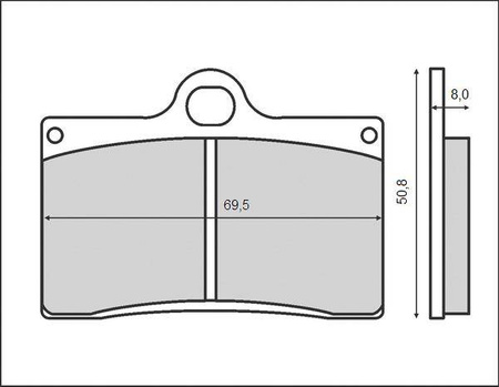 Klocki hamulcowe kh95 brembo, przód (ft 3030)