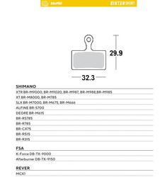 Moto-master bike pro klocki hamulcowe rowerowe sinter sport metaliczne