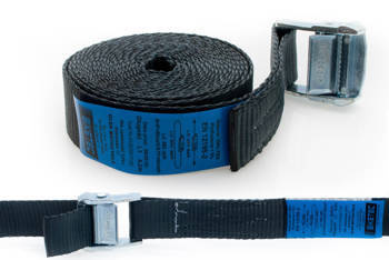 Pas transportowy 35mm/4mb z klamrą samozaciskową kolor czarny (homologacja)