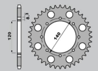 Zębatka przednia 511 14 kawasaki klr 650 / klx 650 (jtf509.14)