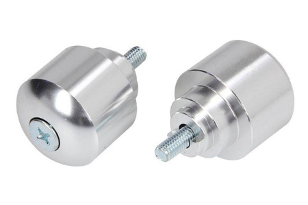 Końcówki kierownicy m6x45 kolor srebrny, (standard honda) honda cb, cbf, cbr, vfr, vtr 250-1300 1969-2008 (901pl)