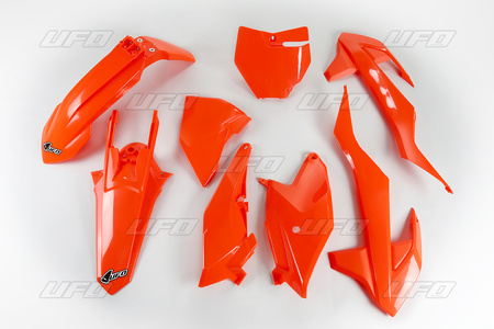 komplet plastików ktm sx 85 '18-'24 kolor pomarańczowy fluo (kt519fflu)