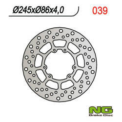 Tarcza hamulcowa przód yamaha xt/xtx 250 '08-21, xt 350 '90-00, yz 125/250 '89-'91 (245x86x4) (6x6,5mm)