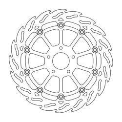 Tarcza pływająca przód lewa 320mm (supermoto) pasuje do ktm 690 duke '13-, duke 690 r '18-, 890 duke r '20-, husqvarna svartpilen 701 '19-,