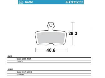 Moto-master bike pro klocki hamulcowe rowerowe sinter pro metaliczne