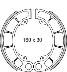 Szczęki Hamulcowe Rms 22 512 0410