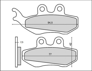 Klocki hamulcowe kh194 (ft 3017)