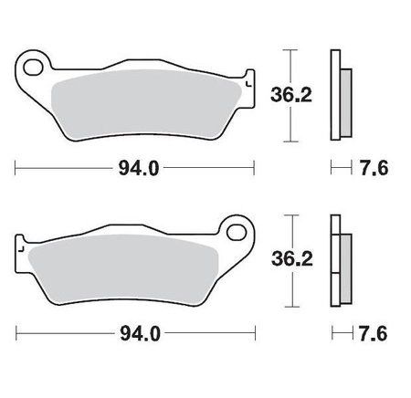 Klocki hamulcowe kh181 nitro racing ng sinter metal soft: 22 (nitro sport)  ktm: 125-200-250-300-350-360-380-440-500, wszystkie sx e