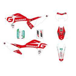 Komplet naklejek (oklein) gagamc/ec 125  '21-'23 replica trophy 2021 kolor czerwony/ biały