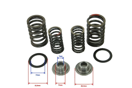 Sprężyna zaworowa z miską komplet do skuterów 4T