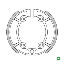 Szczęki hamulcowe suzuki rm 125 '81-'87; rm 250 '81-'83 tył (120x22mm)