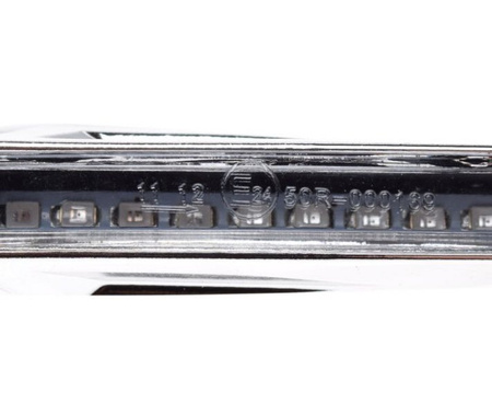 Kierunkowskazy led dynamiczne do motocykli chrom