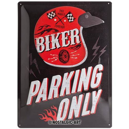 Tablica plakat 30X40 Biker Parking 23230