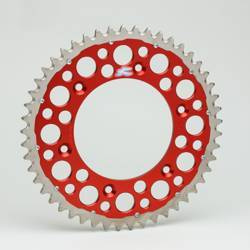 Zębatka tylna twinri289 49 (stalowo-aluminiowa) kolor czerwony honda cr/crf (jtr210,49) (28949)