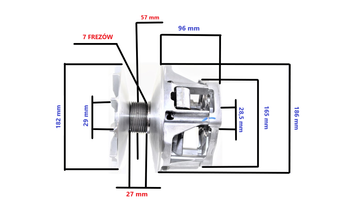 Sprzęgło Napędowe Wariator Polaris 550 (Oem 1321706)
