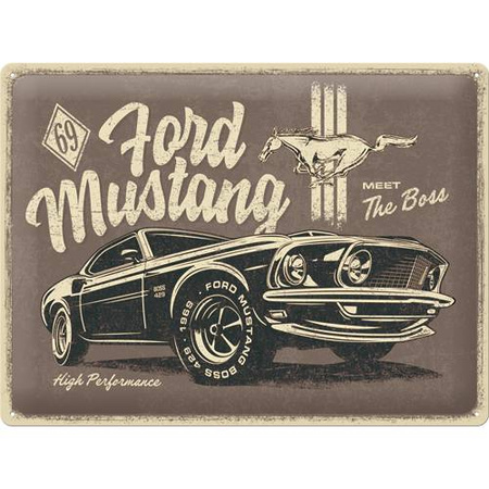 Tablica plakat 30X40 Ford Mustang The Boss 23311