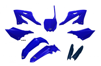 Komplet Plastików Z Osłonami Teleskopów (Amortyzatorów) Yamaha Yz 125 / 250 '22-'24 Kolor Oem Niebieski Granatowy