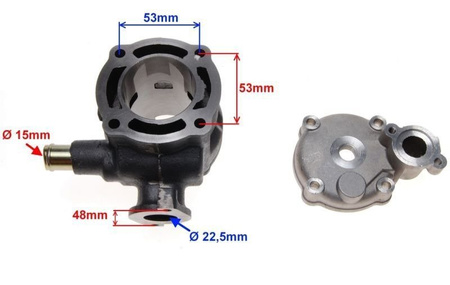 Cylinder Suzuki Katana L/C 47mm z Głowicą