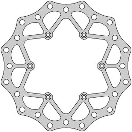 Tarcza hamulcowa przód suzuki rm 125 rm 250 drz 250 yamaha yz 125 (250x118x3mm)