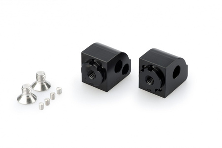 Zestaw Do Montażu - Podnóżki Sportowe Puig Do Aprilia Dorsoduro 900 17-21 Czarne