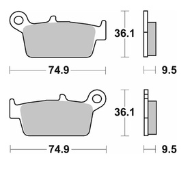 KLOCKI HAMULCOWE NOWOŚĆ KH131 OFF-ROAD CARBON