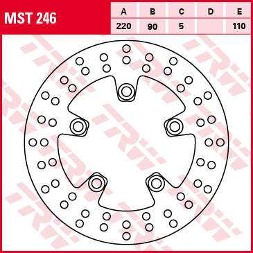 Tarcza hamulcowa tył suzuki  gsxr 600 / 750 96-18, sv 650 03-10, gsxr 1000 01-16, sv 1000 03-08, tl 1000 97-01 (promocja)