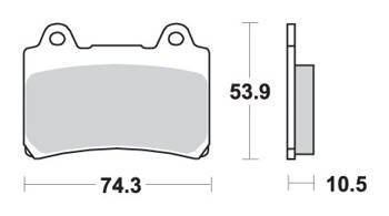Hamulcowe kh123 street excel/racing ng sinter kolor złoty