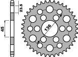 Zębatka tylna 4569 45 c45 yamaha 250 tricker 06-08, xg 250 tricker (łańc. 428) (jtr-brak)