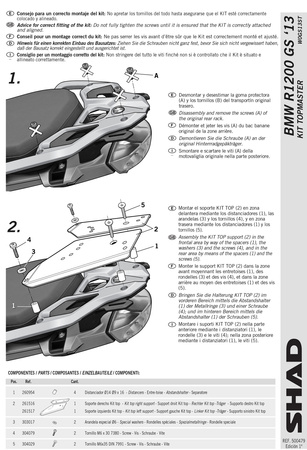 Stelaż kufra tylnego Shad do BMW R1200GS