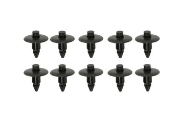 Kołki montażowe do plastików (głębokość 19mm, gr. 6,5mm, szer. główki 18mm, dł. całk. 21mm) (10 szt.) (made in japan)