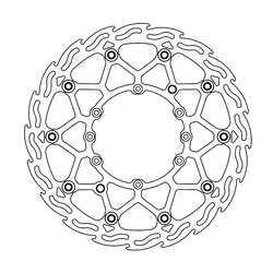 Tarcza hamulcowa pływająca flame przód supermoto 320mm husqvarna/swm (patrz opis dodatkowy)