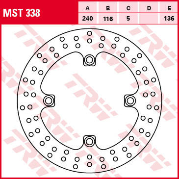 Tarcza hamulcowa tył honda cbr 500 / cb 500 f / x 13-, cbf 500 04-08, cb / cbf / cbr 600 / hornet 04-15, cb / cbr 650 14-18, cbf 1000 06-16