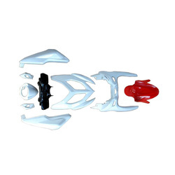 Zestaw plastików biało czerwony do Yamaha Aerox