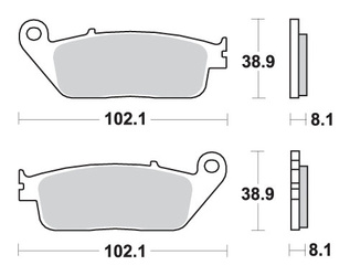 Hamulcowe kh142 / kh226 track&sport sinter kolor złoty (zamienia mieszankę rs)