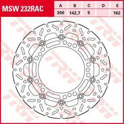 Tarcza hamulcowa przód kawasaki ninja 650, z 650 '17-, (300x142x5mm) wave