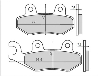 Klocki hamulcowe kh135 / kh214 (ft 3063)