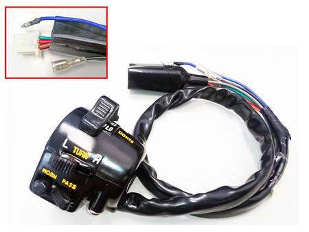 Przełącznik zespolony świateł, kierunkowskazów, sygnału na kierownicę kawasaki kz 400/440/550/750/900 strona lewa