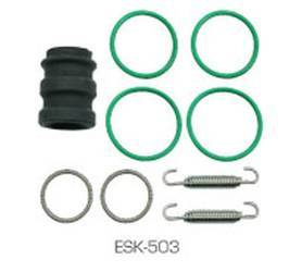 zestaw uszczelnień wydechu 2t (sprężyny, oringi i tuleja gumowa) ktm 125/150/200 '00-'10, husqvarna tc/te 125 '14-, te 150 '17-,