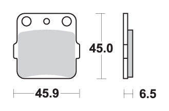 Klocki hamulcowe kh84/3 off-road sinter kolor złoty