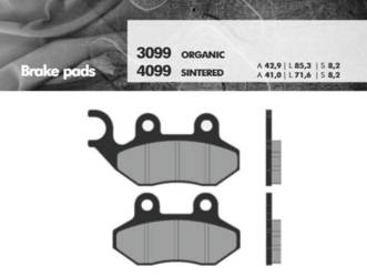 Klocki hamulcowe kh264 spiek metaliczny (złote) (ft 4099)
