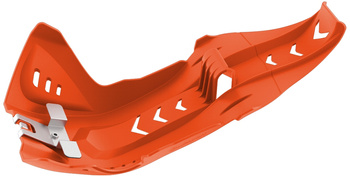 Osłona silnika fortresskid plate z osłoną pro-link ktm sx-f 250/350 '16-21', sxf 450 '19-22', husqvarna fc 250/350 '16-21' fe 250/350 '17-22', fc/fe 450 '19-22', gagamc-f/ef-c 250/300 '21-22' kolor pomarańczowy