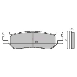 Klocki Hamulcowe Majesty 250 99r