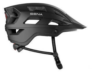 kask rowerowy m1 trial z wbudowanym interkomem bluetooth 4.1 do 900m oraz tylną lampką led rozmiar l ( 58-62 cm ) kolor czarny (el)