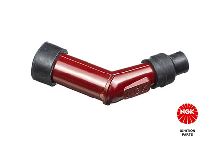 Fajka świecy zapłonowej fajka na świece (nr 8759) kątowa (120) kolor czerwony – NGK