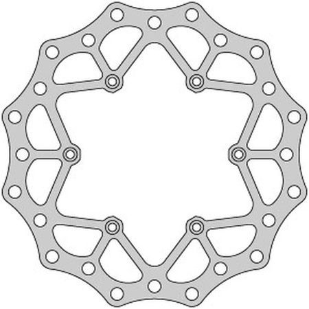 Tarcza hamulcowa przód suzuki rm 125 rm 250 drz 250 yamaha yz 125 (250x118x3mm)